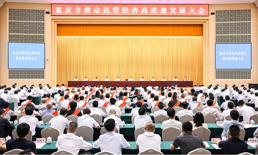 重庆市推动民营经济高质量发展大会胜利召开 广仁股份荣获“重庆市优秀民营企业”